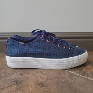 Keds Sequin Glitter Platform Sneakers